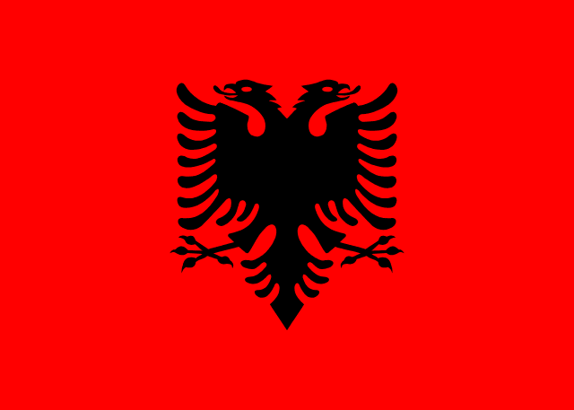Flagge von Albanien