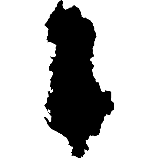 Umriss von Albanien