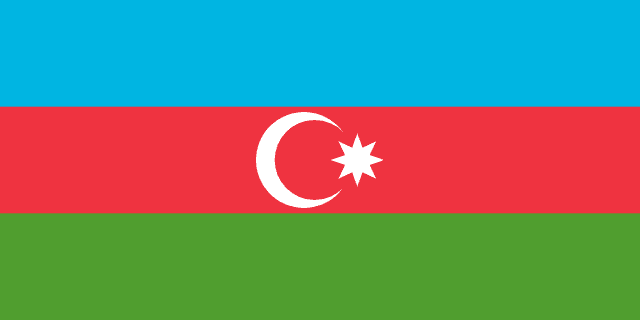 Flagge von Aserbaidschan