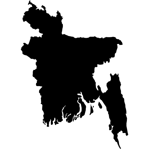 Umriss von Bangladesch