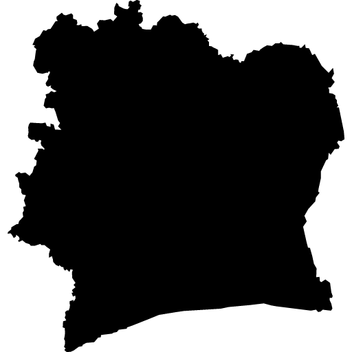 Umriss von Elfenbeinküste