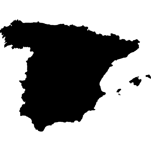 Umriss von Spanien