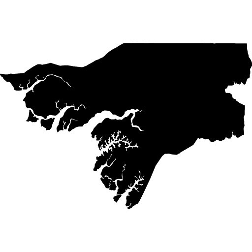 Umriss von Guinea-Bissau