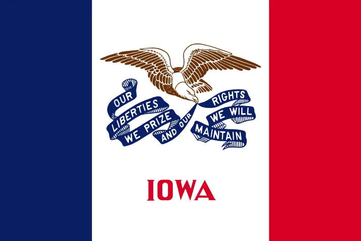 Flagge von Iowa