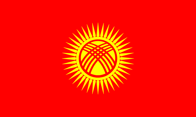 Flagge von Kirgisistan