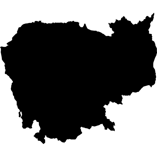 Umriss von Kambodscha