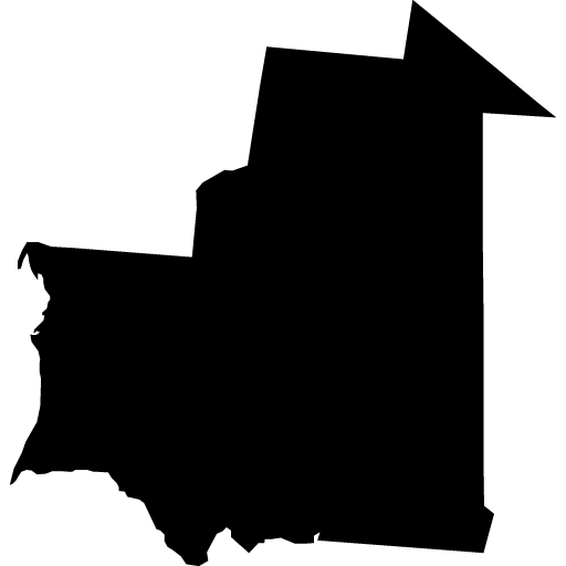 Umriss von Mauretanien