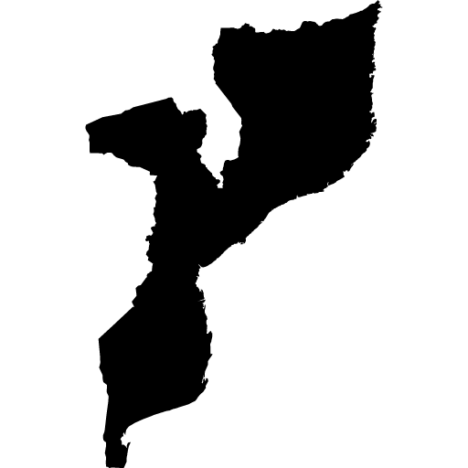 Umriss von Mosambik