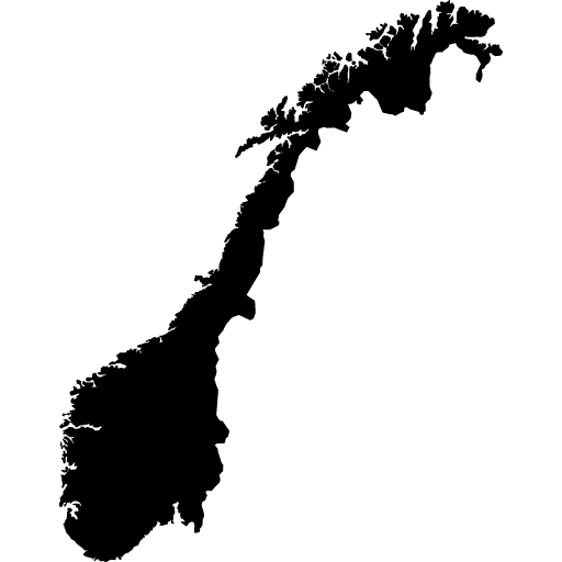 Umriss von Norwegen