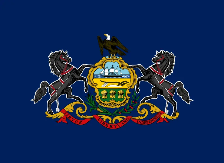 Flagge von Pennsylvania