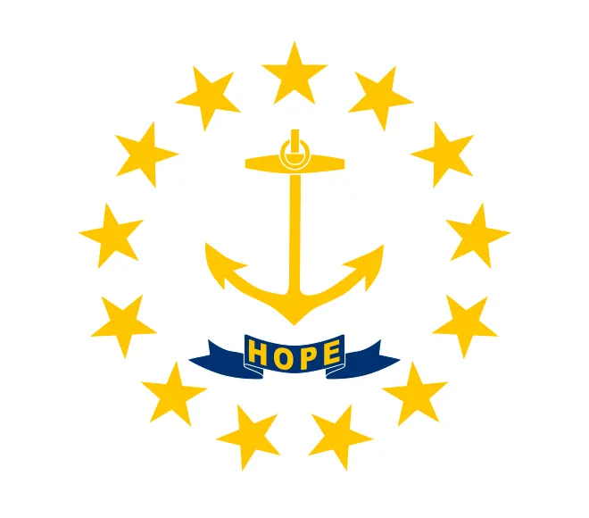 Flagge von Rhode Island