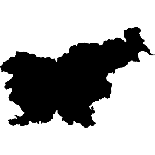 Umriss von Slowenien