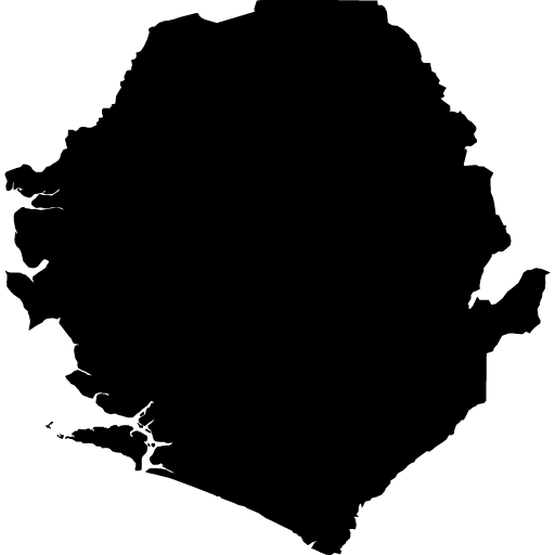 Umriss von Sierra Leone