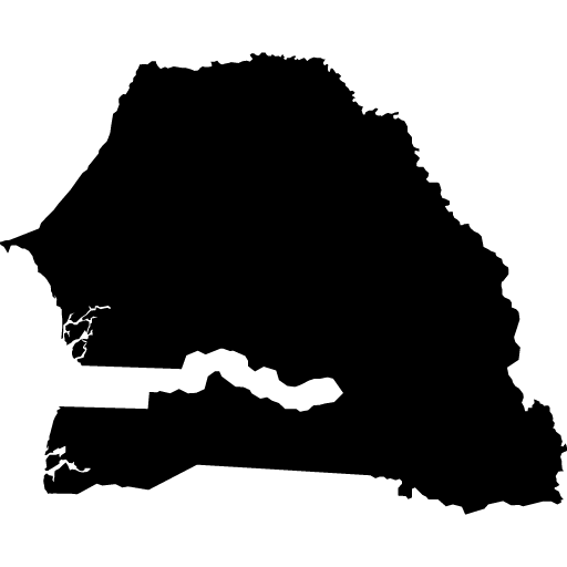 Umriss von Senegal