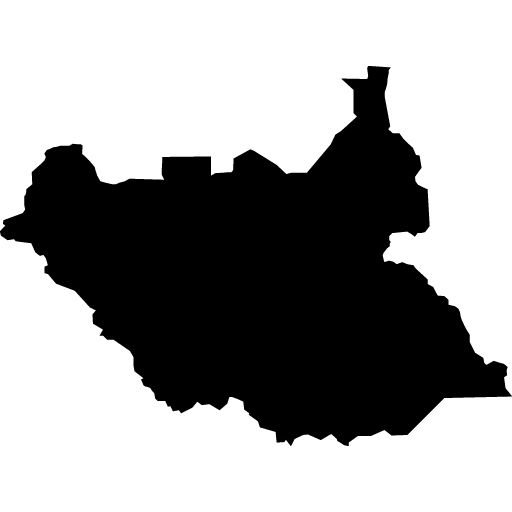 Umriss von Südsudan
