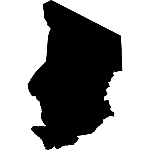 Umriss von Tschad