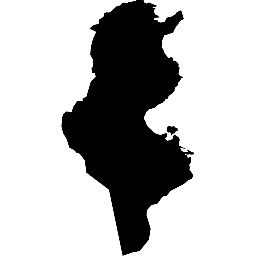 Umriss von Tunesien