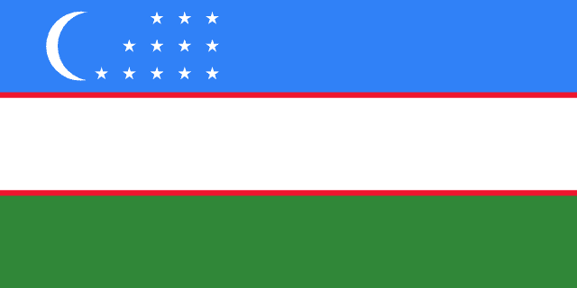 Flagge von Usbekistan