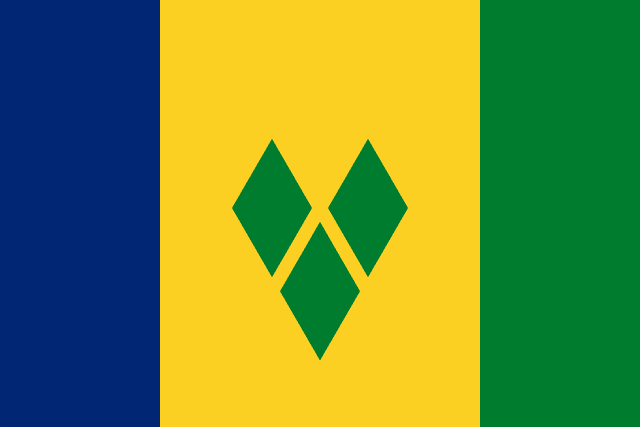 Bandera de San Vicente y las Granadinas