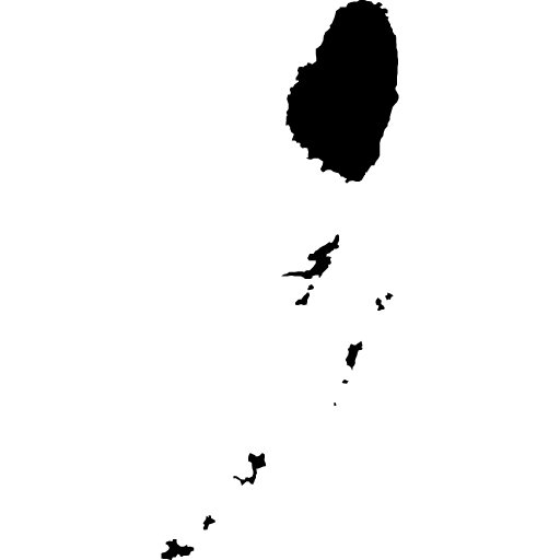 Umriss von St. Vincent und die Grenadinen
