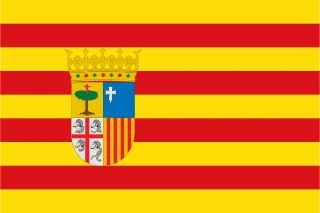 Flagge von Aragonien