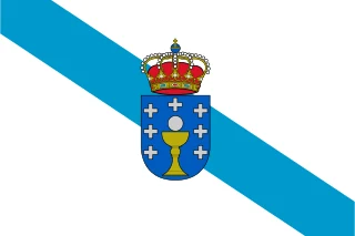 Flagge von Galicien