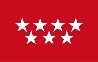 Flagge von Madrid