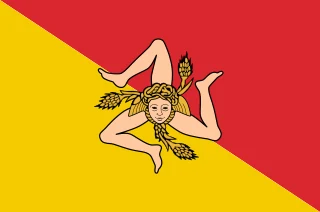 Flagge von Sizilien